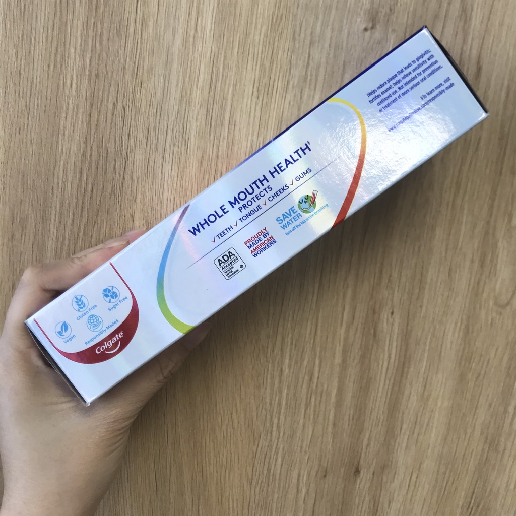 Kem đánh răng trắng răng [Hàng Mỹ ]Colgate Total Advanced Whitening 181g