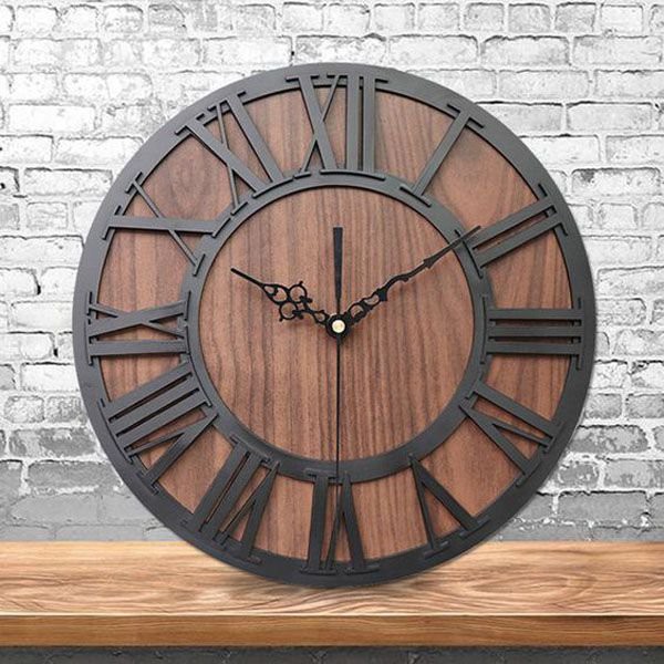 XẢ KHO 20 MẪU - Đồng hồ Gỗ treo tường chất liệu gỗ máy kim thiết kế in theo yêu cầu decor trang trí nhà