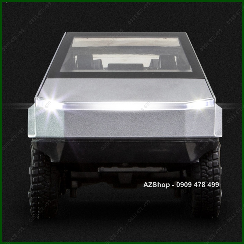 Mô Hình Kim Loại Xe Bọc Thép Tesla CyberTruck Kèm Motor - Tỉ Lệ 1:24