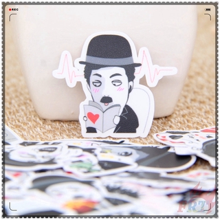 Bộ 40 Miếng Dán Trang Trí Hình Charlie Chaplin