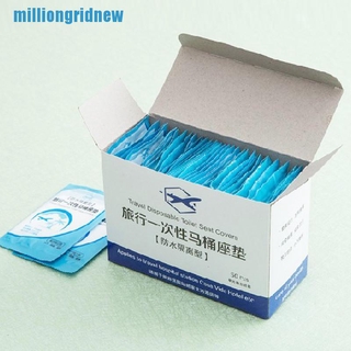 Bộ 50 Vỏ Bọc Bệ Ngồi Toilet Bằng Nhựa PE Dùng Một Lần