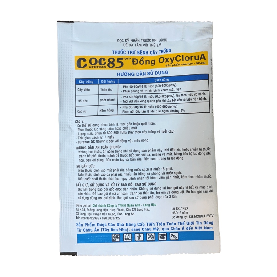 Thuốc trừ nấm bệnh Coc85 gốc đồng, dành cho cho sen đá, xương rồng, kiểng lá - gói 20gr