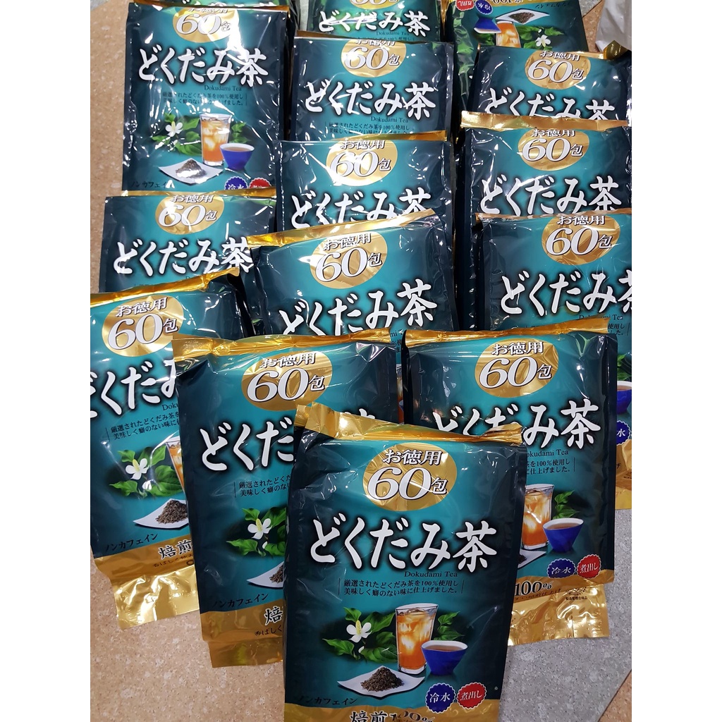 Trà Diếp Cá Orihiro Thải Độc Detox Giảm Mụn Dokudami Nhật Bản Túi 60 Gói