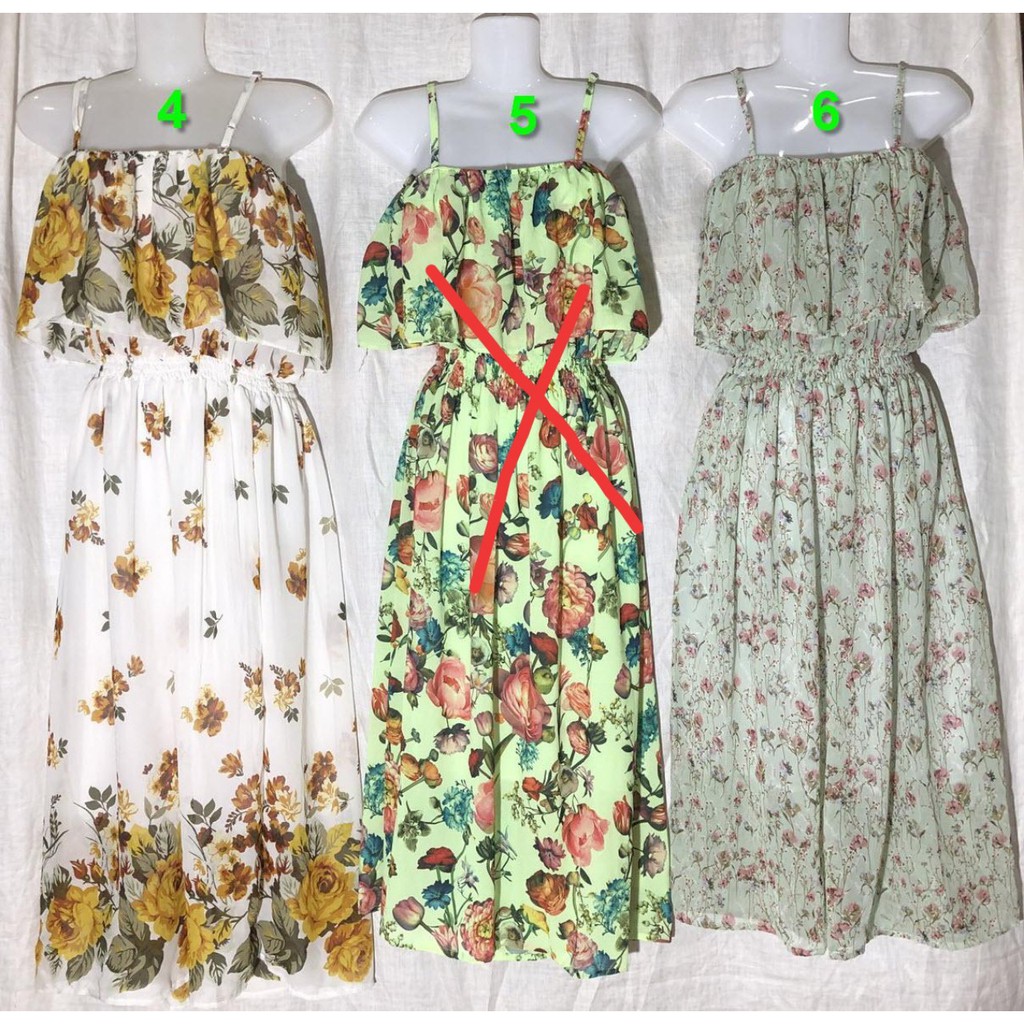 Đầm maxi voan 2 dây bèo ngực | BigBuy360 - bigbuy360.vn