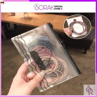 Dây buộc tóc , chun buộc tóc T001 - (size 4,5cm-túi 100 dây) - Phụ kiện tóc Hàn Quốc cao cấp C1