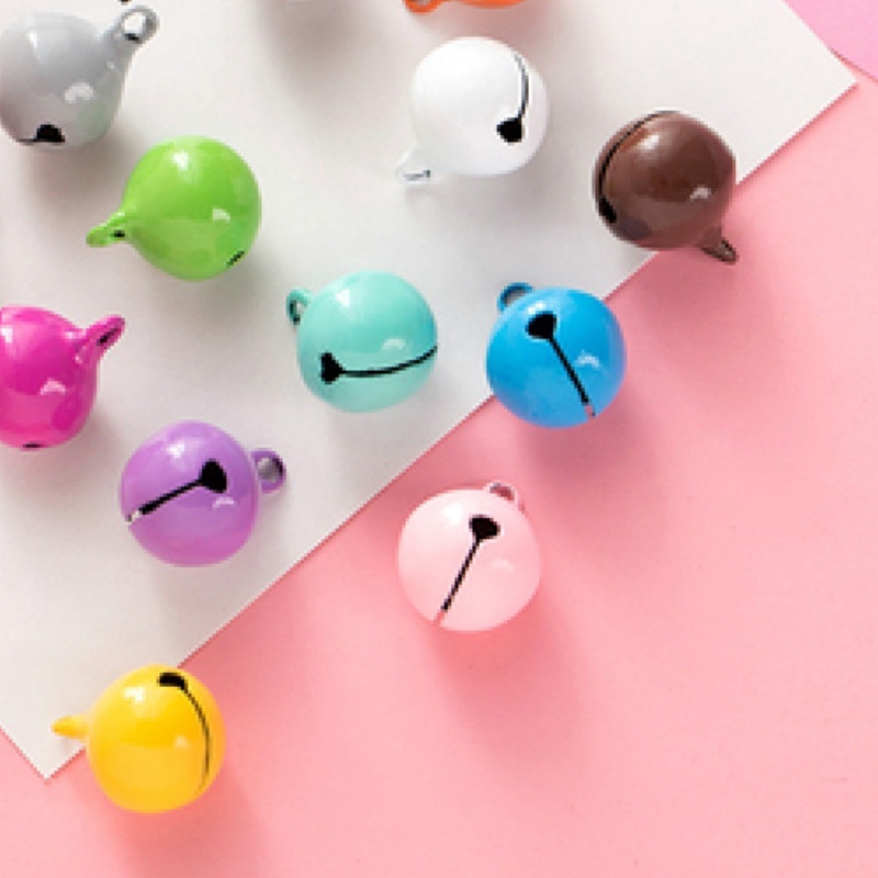 Bộ 10 Chuông Kim Loại Nhiều Màu Sắc Dùng Làm Trang Sức