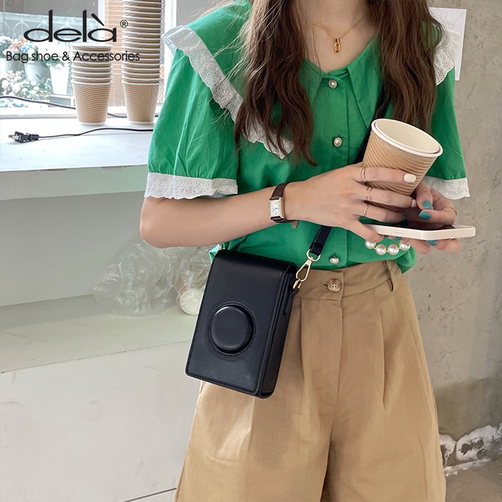 Dela Túi Đeo Vai mini Đựng Điện Thoại Phong Cách Cổ Điển Thời Trang Cho Nữ