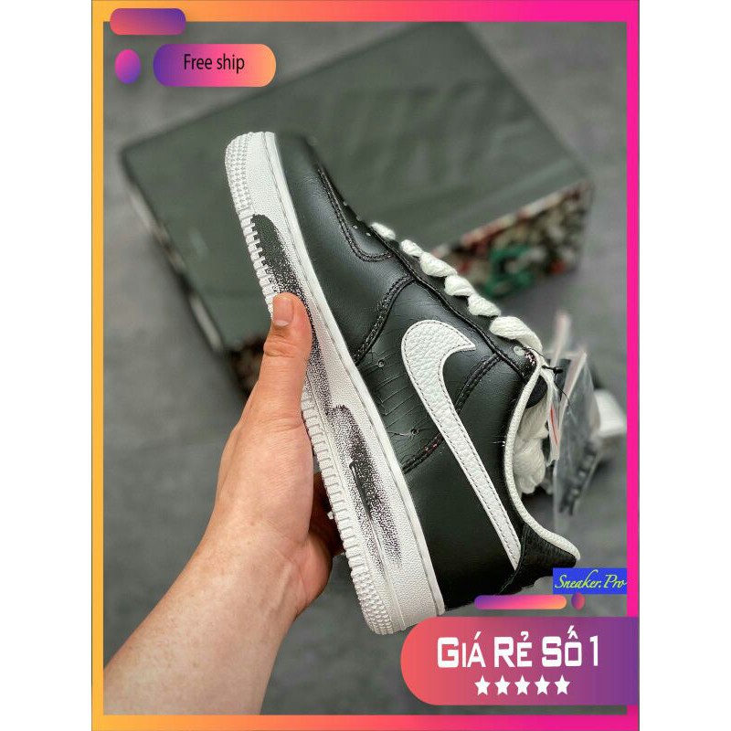 (FREE SHIP +VIDEO) Giày thể thao AIR FORCE 1 hoa cúc Peaceminusone Para-Noise By G-Dragon logo đỏ siêu hot siêu đẹp