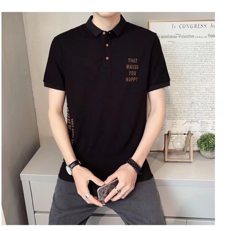 Áo Thun POLO Nam Tay Ngắn Phong Cách Hàn Quốc Size M-3XL