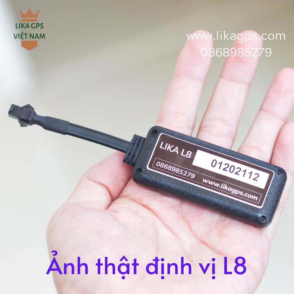 Định vị xe máy,oto LIKA L6, L8, L8+, L9 - Miễn phí phần mềm Tiếng Việt trọn đời - Bảo hành 1 năm - Giá đại lý