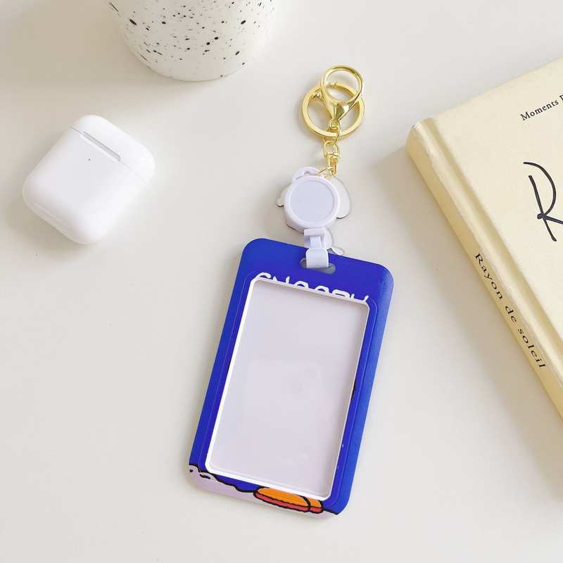 Ốp Điện Thoại Đựng Thẻ ID / Thẻ ID Hình Chú Chó Snoopy Dễ Thương Có Thể Thu Gọn Cho Bé