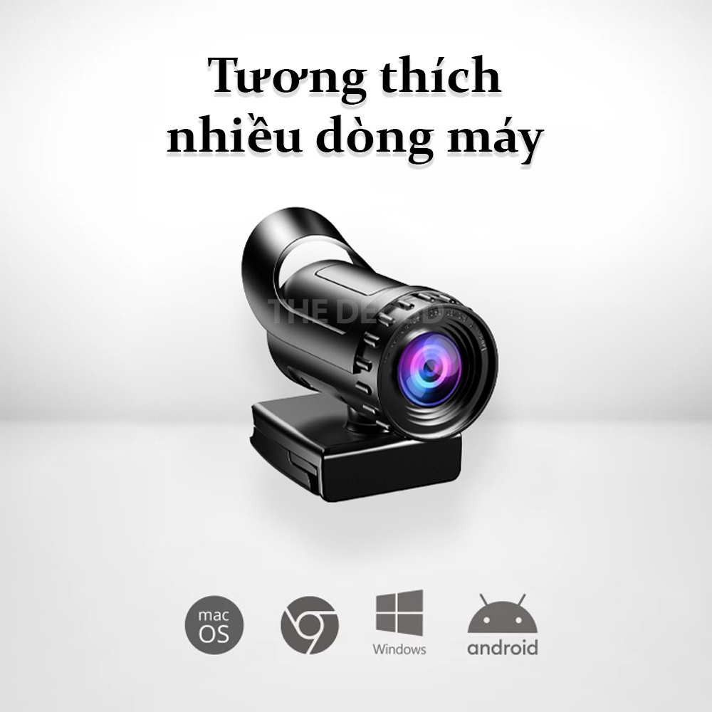 Webcam Máy Tính Full HD 1K 2K 4K Camera Tự Động Lấy Nét - The Deosd