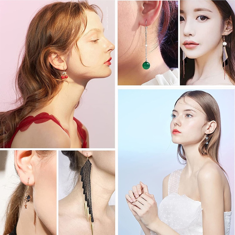 Set 200 Khuyên Tai Móc Câu DIY Hình Cá Dành Cho Nữ