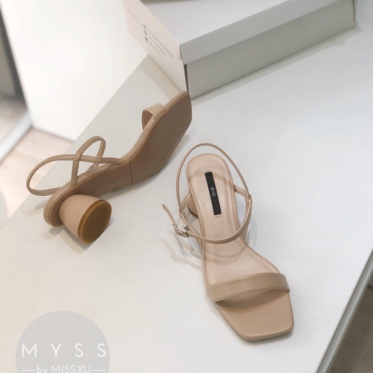 Giày sandal nữ bản ngang cài quai sau 4 cm thời trang MYSS - SD121