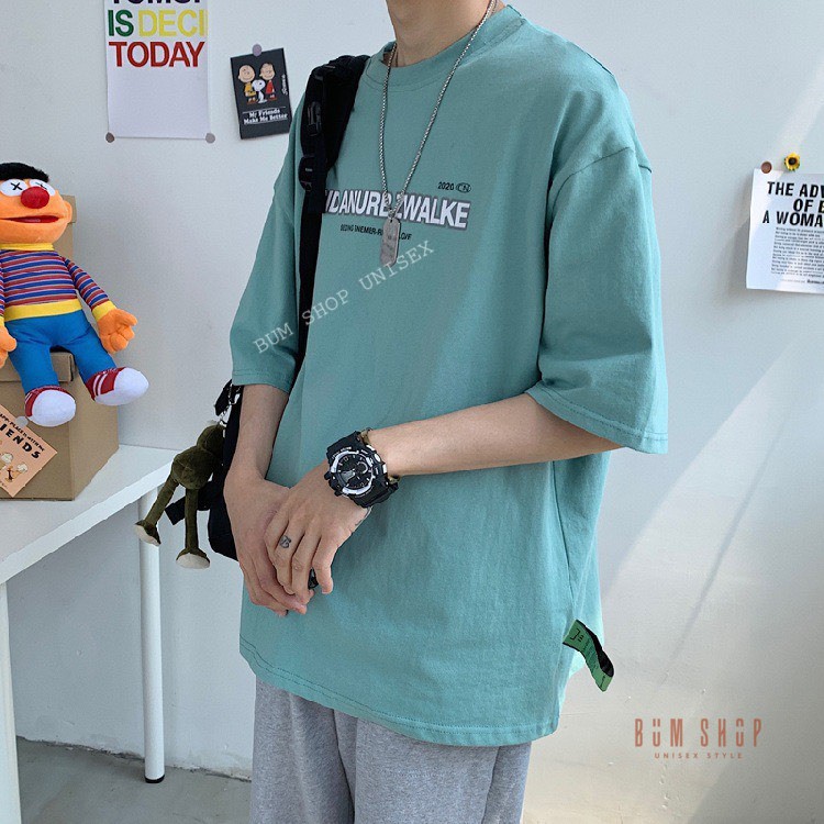 Áo Thun Ulzzang Nam ZWALKE - TTL662 - Áo Phông Tay Lỡ Form Rộng Unisex Đơn Giản - Chất Thun Cotton Mát | BigBuy360 - bigbuy360.vn