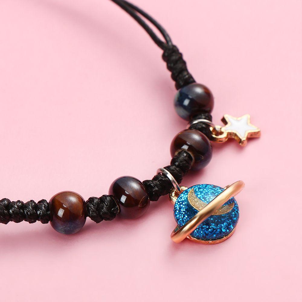 PINEVN Vòng Tay Mặt Hình Hành Tinh Mặt Trăng Ngôi Sao Sáng Tạo Cho Cặp Đôi Bạn Gái