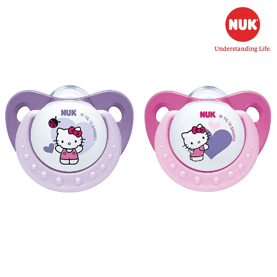 Bộ 2 Ti Giả NUK Sleeptime Silicone HELLO KITTY ( Đủ Size - Bán Lẻ )