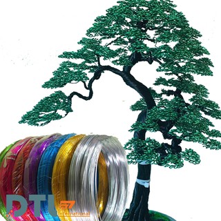 Dây nhôm mạ màu làm cây Bonsai 1mm Handmade1Kg/Cuộn