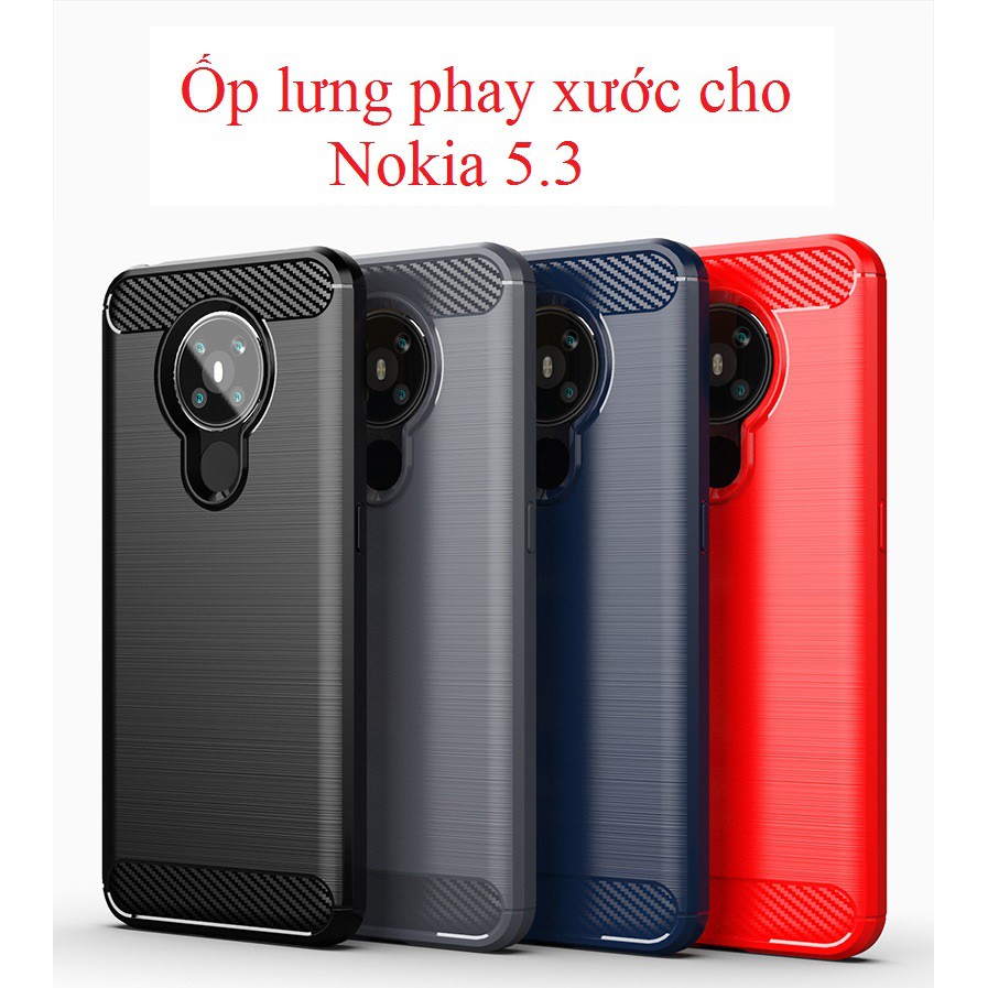 Ốp lưng Nokia 5.3 - Ốp lưng chống sốc phay xước chống mồ hôi, chống xước