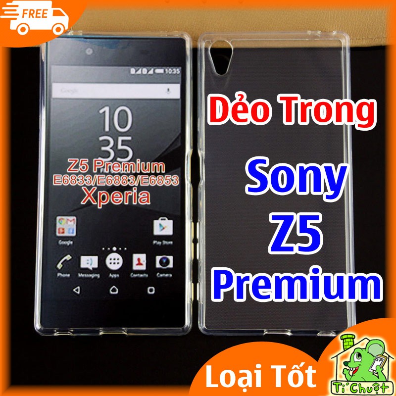 Ốp lưng SONY Z5 Premium/ Z5 Plus Silicon Dẻo Trong Suốt