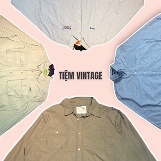 Áo sơmi flannel nam nữ vintage secondhand tuyển có big size