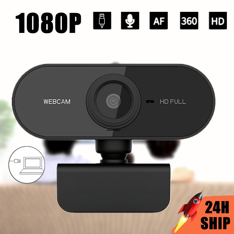 Webcam Máy Tính, Webcam Full HD 1080P Có Mic Học Online Qua ZOOM