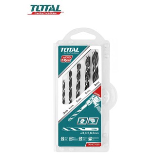 Total - tacsd7055 bộ 5 mũi khoan gỗ