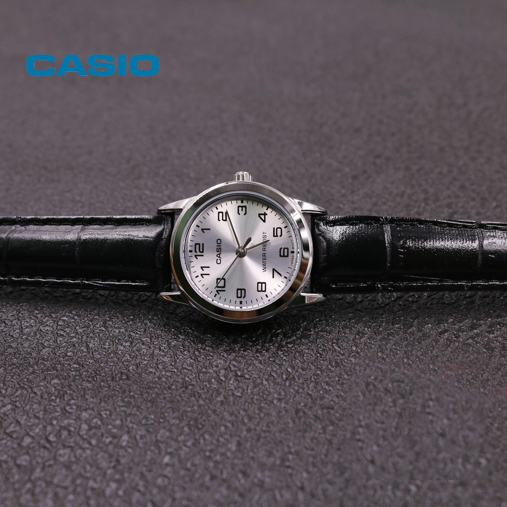 Đồng hồ nữ dây da Casio chính hãng Anh Khuê LTP-V001L-7BUDF