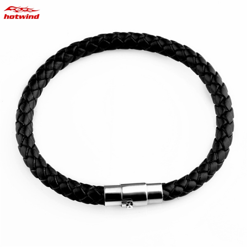 Vòng Tay Da Kiểu Dáng Đơn Giản 3mm