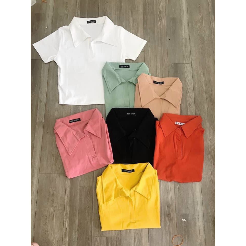 Áo croptop Polo đủ màu - áo croptop cổ gập🍓🍓vải tốt | BigBuy360 - bigbuy360.vn