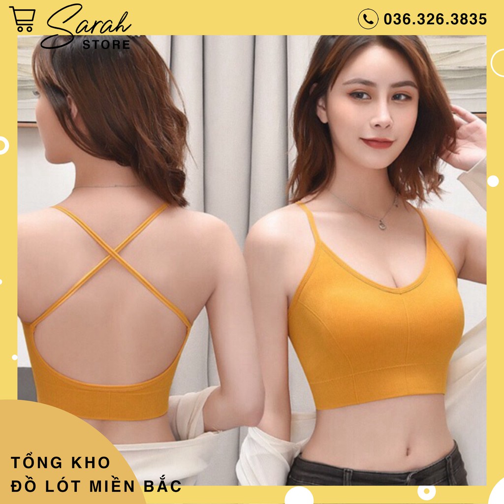 Áo Bra Dây Chéo Đệm Bàn Tay 2020 gym yoga Phiên Bản Kết Hợp | BigBuy360 - bigbuy360.vn