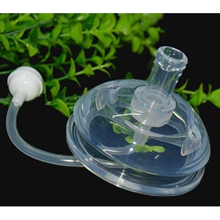 Núm ti kèm ống hút bình sữa silicone 150ml/250ml