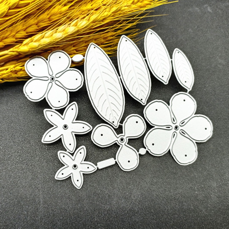 Khuôn Cắt Giấy Kim Loại Hình Lá Cây