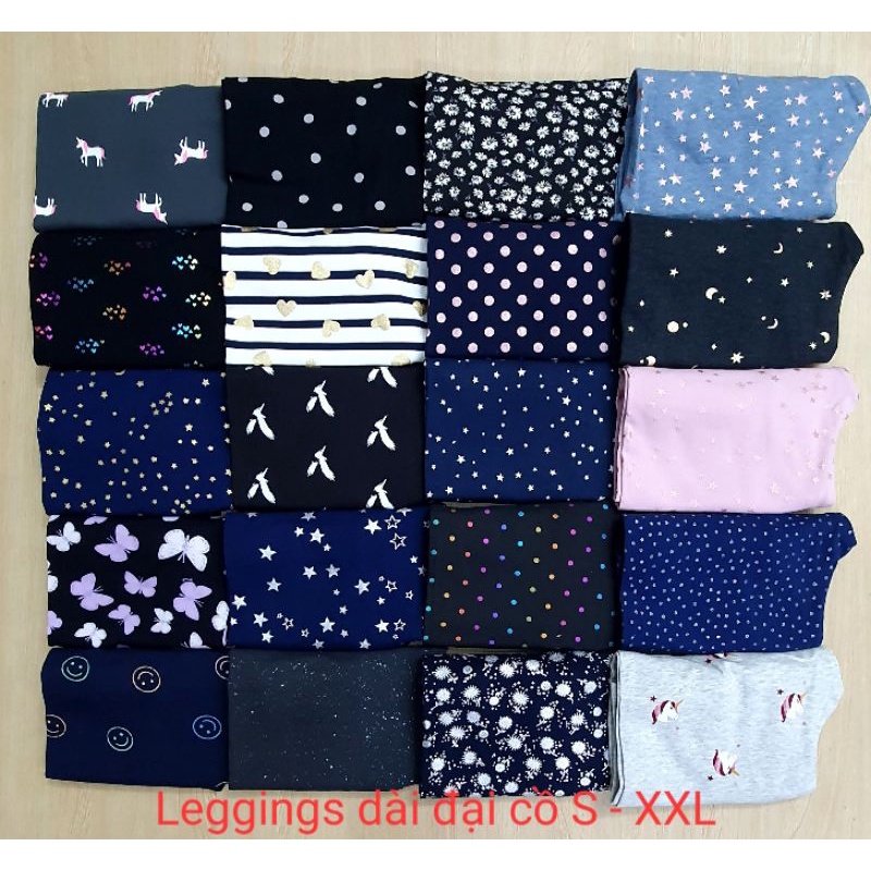 Quần legging dài size cồ cho bé và mẹ