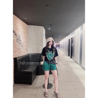 Bộ áo phông quần đùi hình trái tim