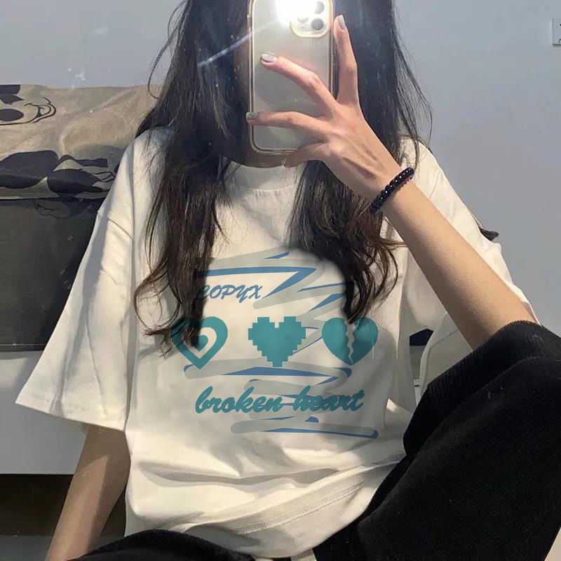 NRVP Áo Thun Cotton Tay Ngắn Cổ Tròn Màu Trơn Thời Trang Dành Cho Nữ