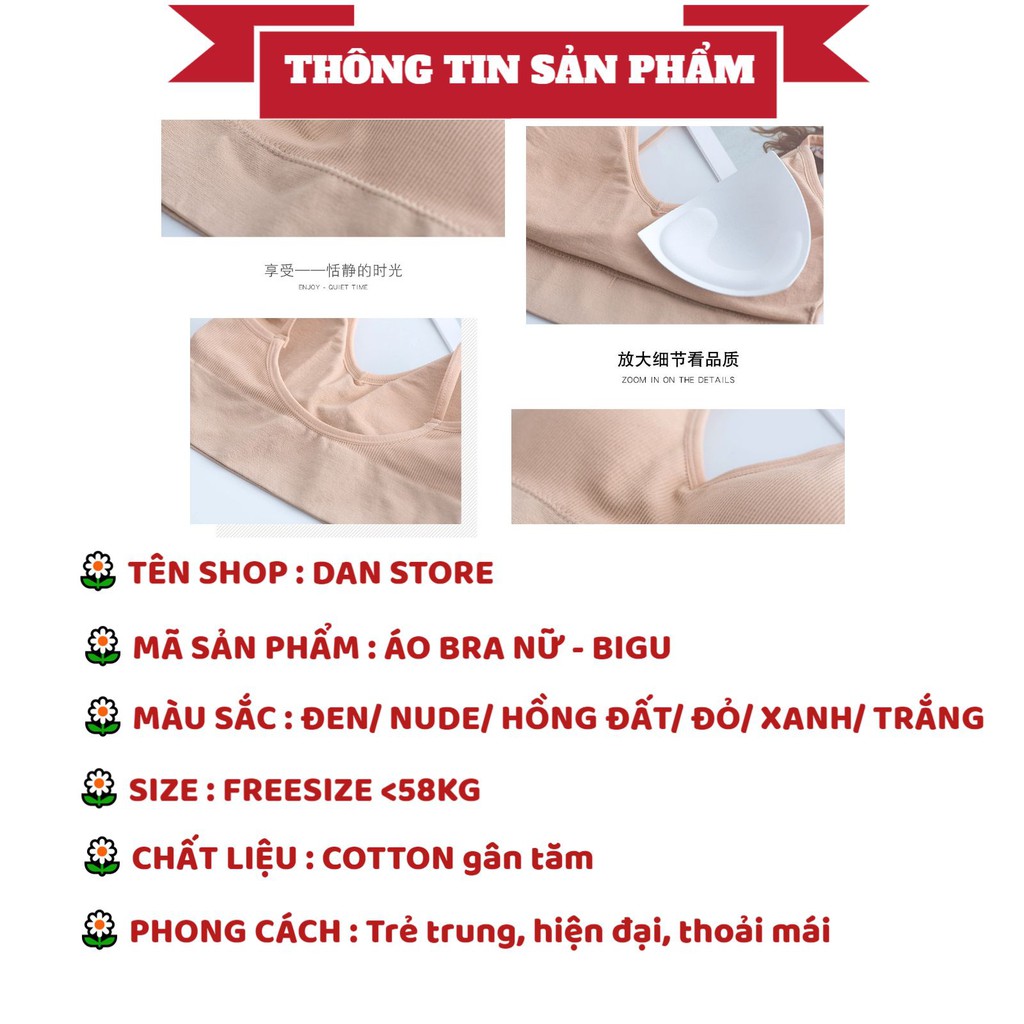 Áo Lót Nữ - Áo Bra Nữ gợi cảm co giãn thoải mái dễ chịu hở lưng 2 dây tôn vòng 1 DAN STORE MÃ BIGU | BigBuy360 - bigbuy360.vn