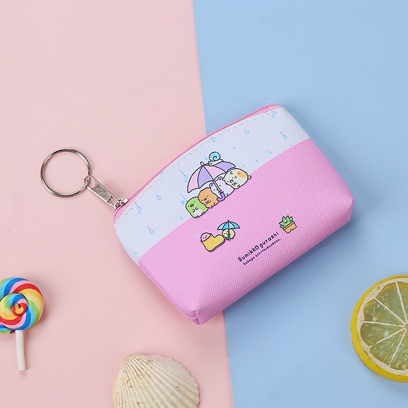 Ví mini Đựng Tiền Xu/Chìa Khóa Họa Tiết Hoạt Hình Sáng Tạo Dễ Thương Cho Bé