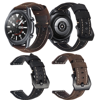 Dây Đeo Bằng Da 20mm / 22mm Cho Đồng Hồ Thông Minh Samsung Galaxy Watch 3 41mm / 45mm