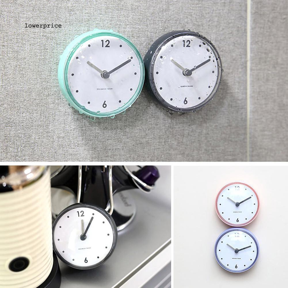 Đồng Hồ Treo Tường Trang Trí Chống Nước Có Cốc Hút