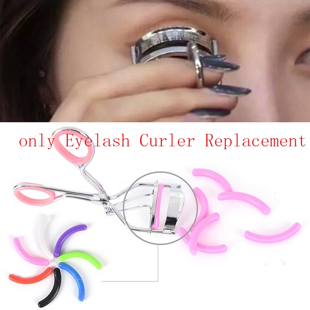 DIACHA New Rubber Pads Women Beauty Tool Eyelash Curler Refill Colorful Fashion Easy to Replace Soft Makeup Replacement/Multicolor