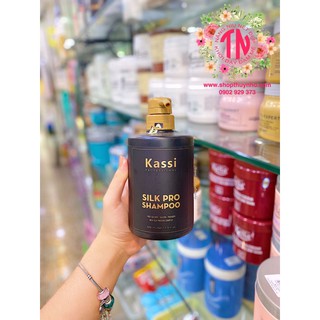 Dầu gội Kassi Silk Pro phục hồi tóc hư tổn cao cấp, giúp tóc suôn mềm - 500ml