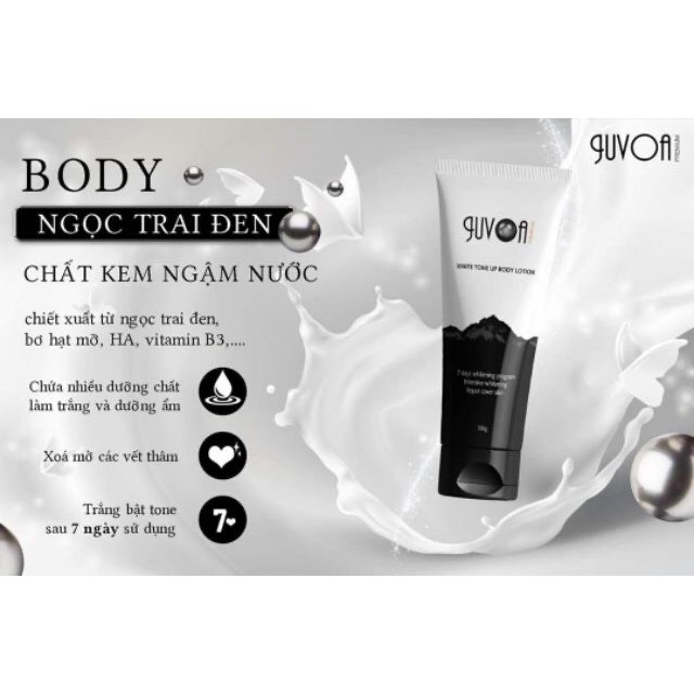 Kem Body Juvoa Ngọc Trai Dưỡng Ẩm, Giúp Da Trắng Mịn & Khỏe [TẶNG SON KEM VAVACHI TRỊ GIÁ 200K]