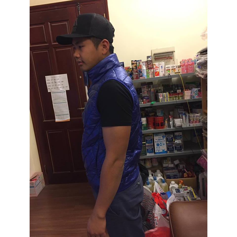 Áo phao Gile lông vũ nam UNIQLO