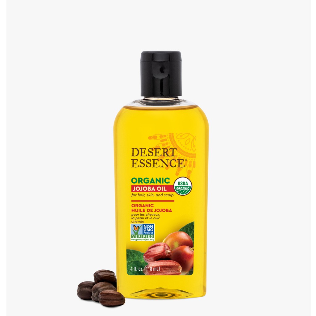 Bill US - Tinh dầu dưỡng tóc &amp; dưỡng da Desert Essence 100% Pure Jojoba Oil 118ml