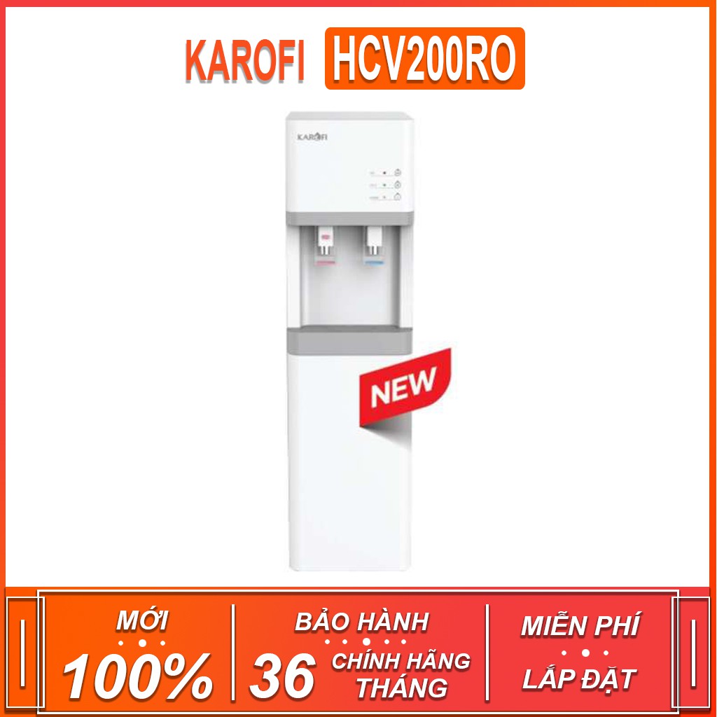 Máy lọc nước nóng , lạnh tinh khiết KAROFI HCV200RO , công nghệ làm lạnh Block ( Xuất sứ Việt Nam - Bảo hành 36 tháng )