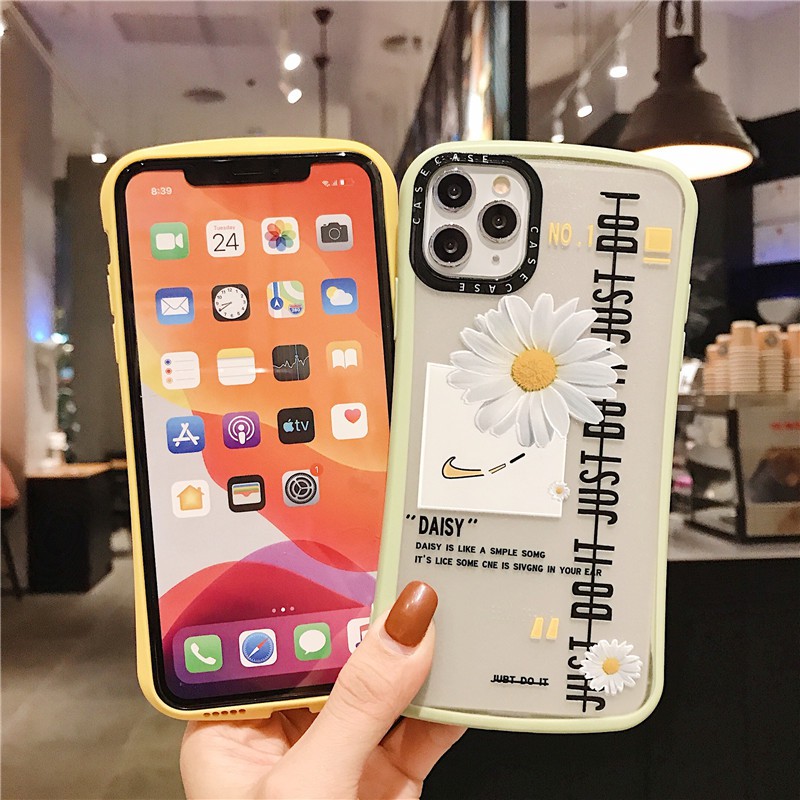 Ốp lưng iphone Daisy V2 viền cong 5/5s/6/6plus/6s/6splus/7/7plus/8/8plus/x/xr/xs/11/12/pro/max/plus/promax | BigBuy360 - bigbuy360.vn