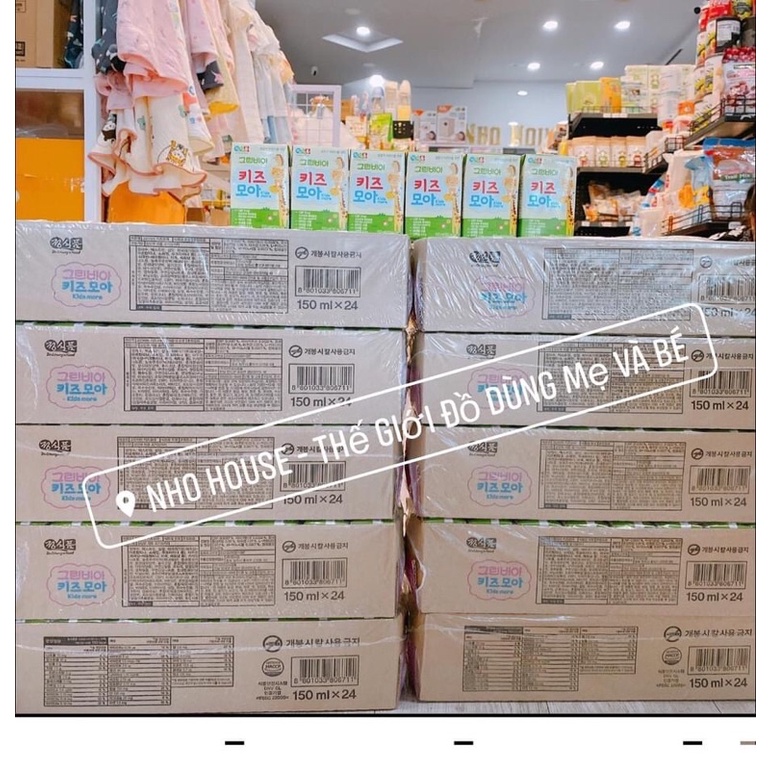 Sữa Tươi Greenbia Hi-kids Hàn Quốc Hộp 150ml tăng cân tăng cao cho bé 1y+