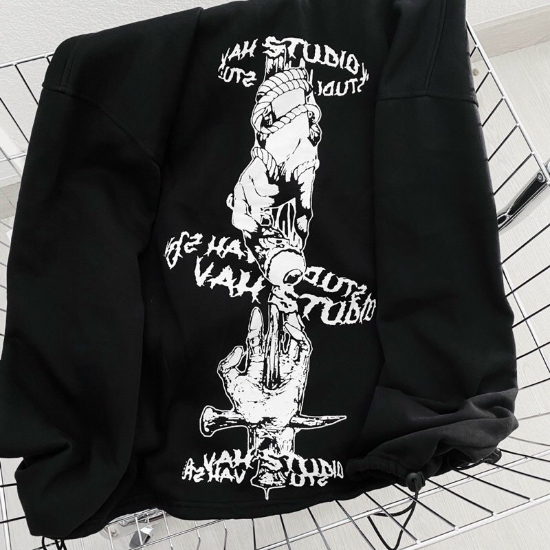 Áo Hoodie NUN Form Rộng Oversize Unisex Vải Nỉ Bông - Yowol SG