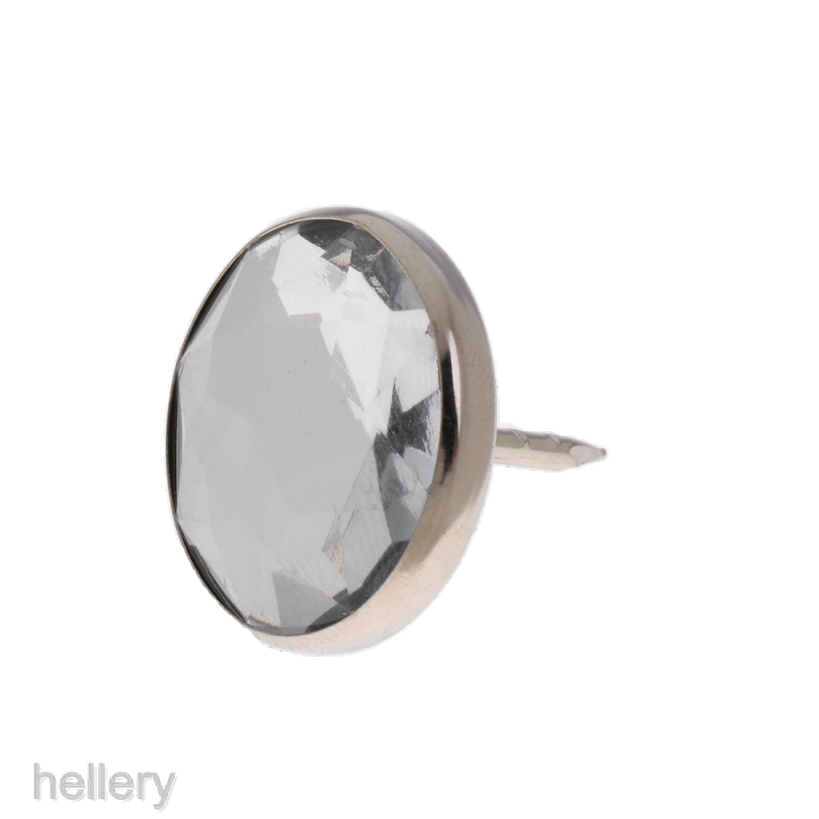 Set 25 Nút Pha Lê Màu Bạc Trang Trí Ghế Sofa